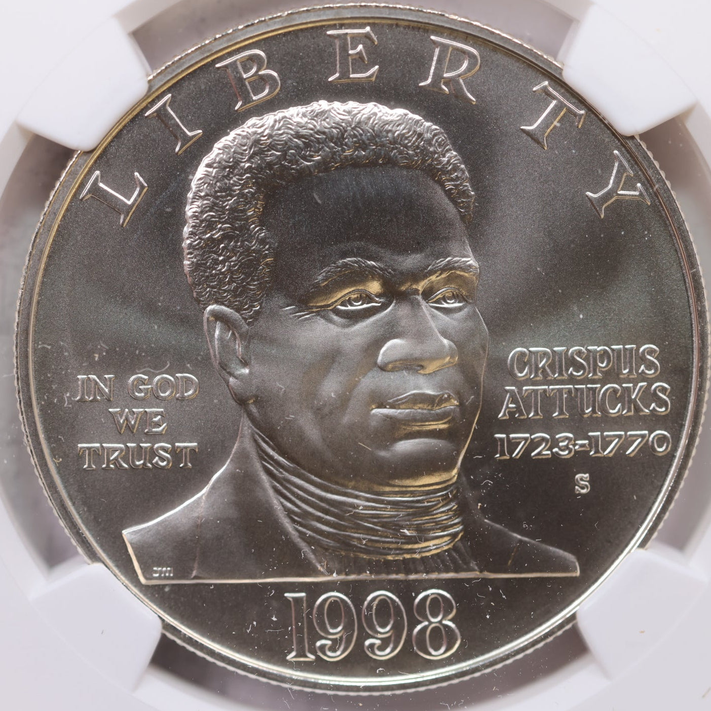 1998 S $1 Black Patriots, NGC MS 69, Store #GMC308