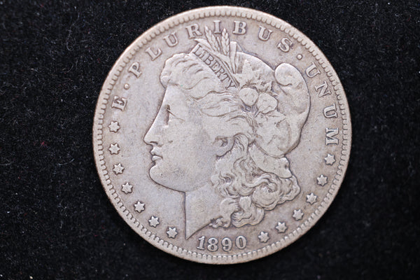 1890-O Morgan Silver Dollar., Circulated Coin. Large Affordable Dollar Sale #01057