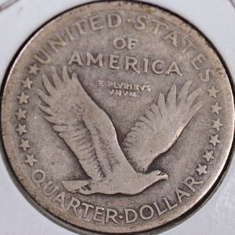 1917-S Standing Liberty Quarter, T-1, Fine Circulated Coin, Store