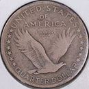 1917-S Standing Liberty Quarter, T-1, Fine Circulated Coin, Store