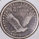 1917-S Standing Liberty Quarter, T-1, Very Fine Circulated Coin, Store