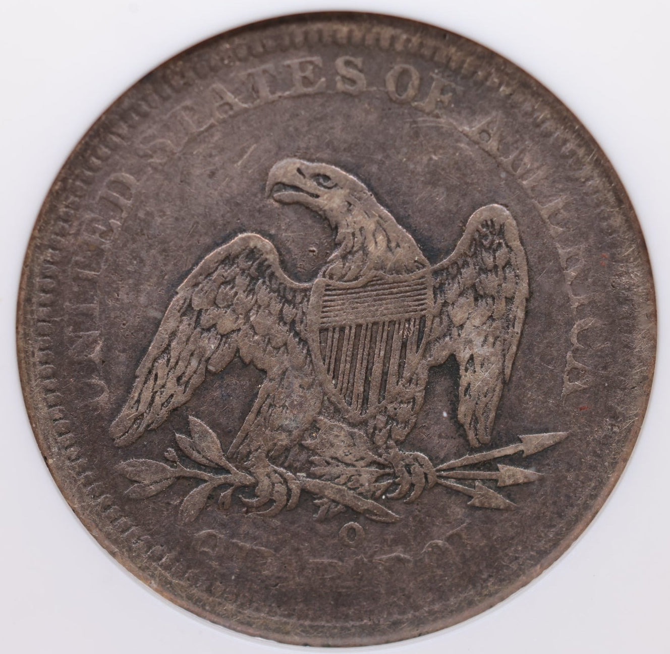 1843-O Seated Liberty Quarter, ANACS VF-30, Breen-3952, Store Sale #GQR047.
