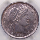 1893 Barber Silver Quarter Nice Eye Appeal, PCGS AU-58, Store Sale