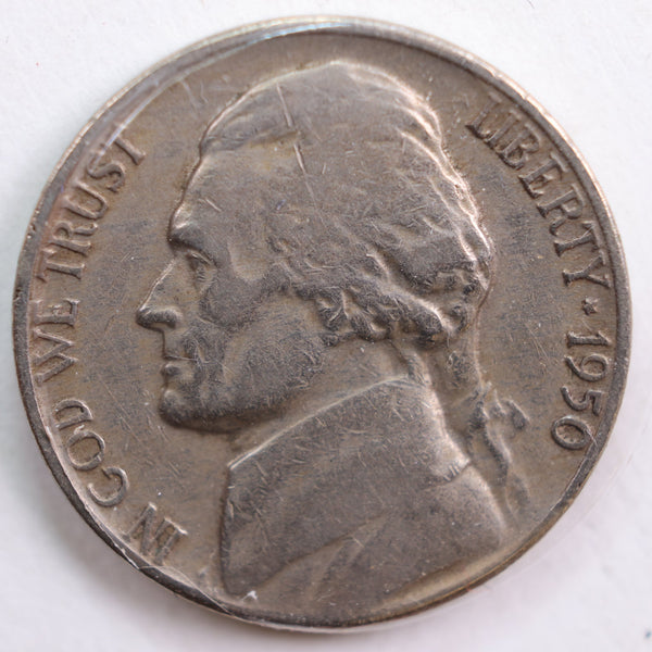 1950-D Jefferson Nickel, Very Fine Circulated Coin, Store #NL641