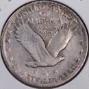 1917 Standing Liberty Quarter, T-2, Very Good+ Circulated Coin, Store