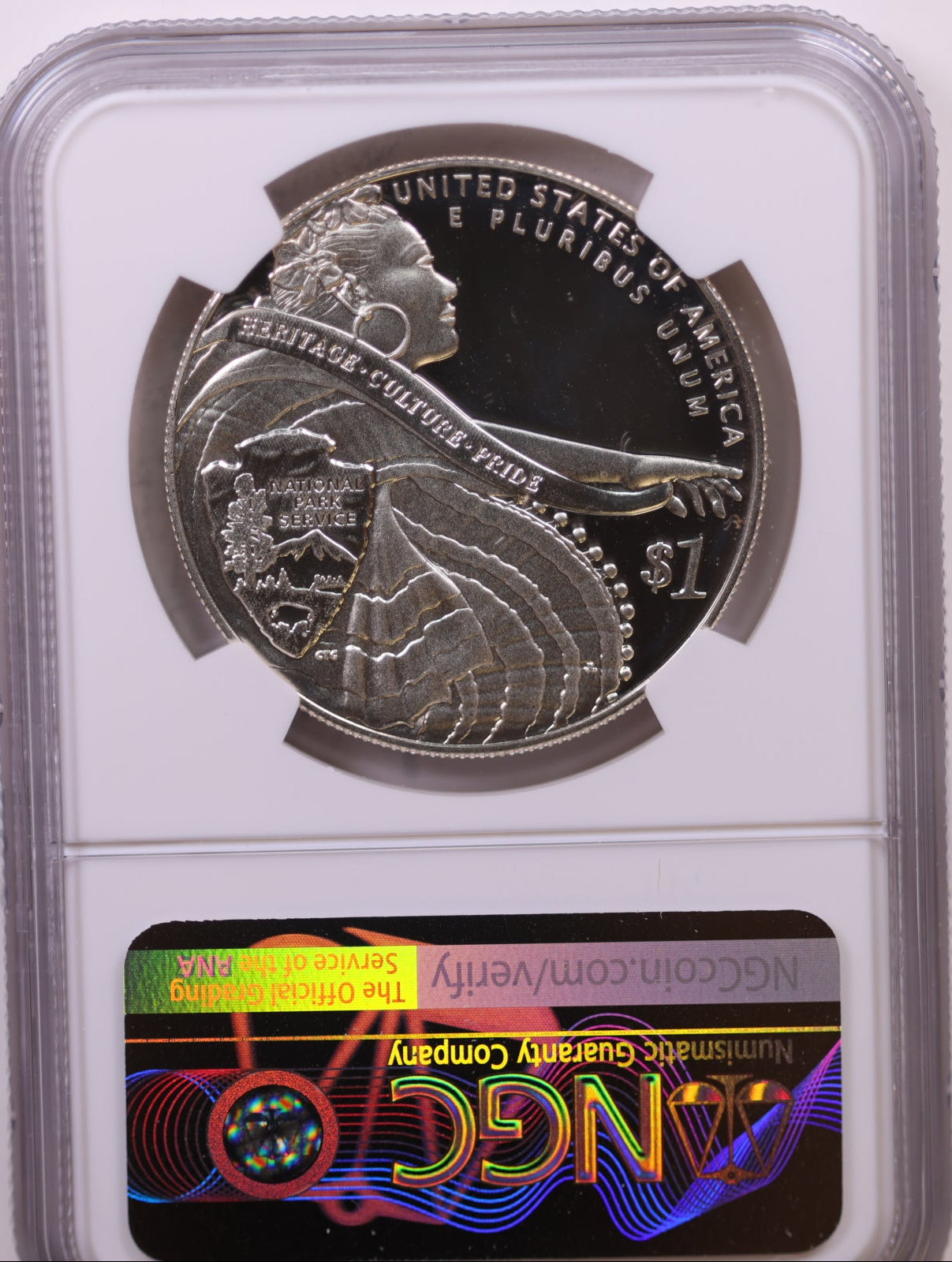2016-P $1 National Park Service, NGC PF 69 Ultra Cameo, Store #GMC319