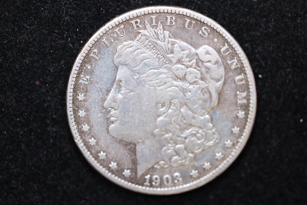 1903-S Morgan Silver Dollar., Circulated Coin. Large Affordable Dollar Sale #02111