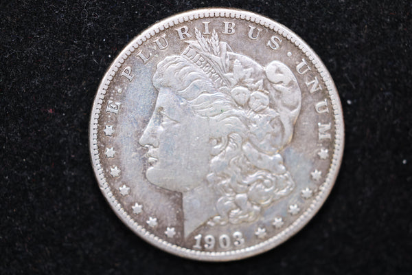 1903-S Morgan Silver Dollar., Circulated Coin. Large Affordable Dollar Sale #02111