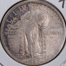 1917-D Standing Liberty Quarter, T-2, Abt Uncirculated Coin, Store