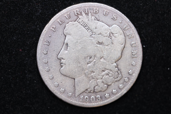 1903-S Morgan Silver Dollar., Circulated Coin. Large Affordable Dollar Sale #02112