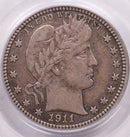 1911-S Barber Silver Quarter, PCGS XF-45, Nice Eye Appeal, Store Sale