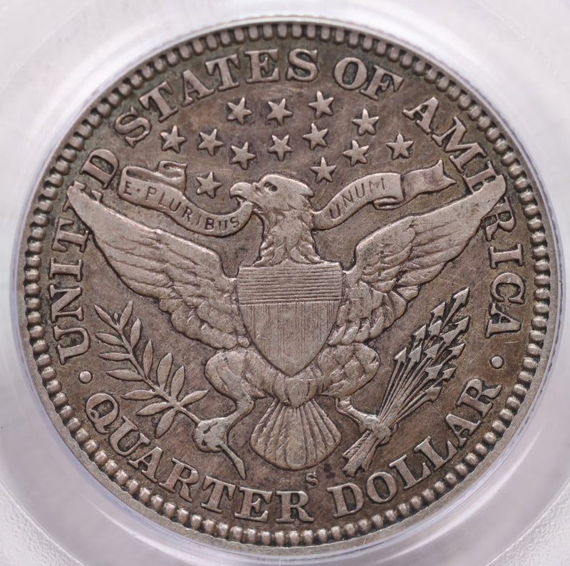 1911-S Barber Silver Quarter, PCGS XF-45, Nice Eye Appeal, Store Sale