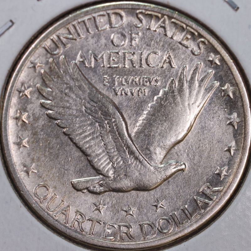 1917-D Standing Liberty Quarter, T-2, Extra Fine Circulated Coin, Store