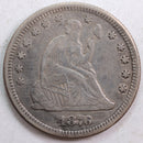 1876 Seated Liberty Quarter, Extra Fine+ Circulated Coin, Store