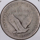 1917-D Standing Liberty Quarter, T-1, Very Good Circulated Coin, Store