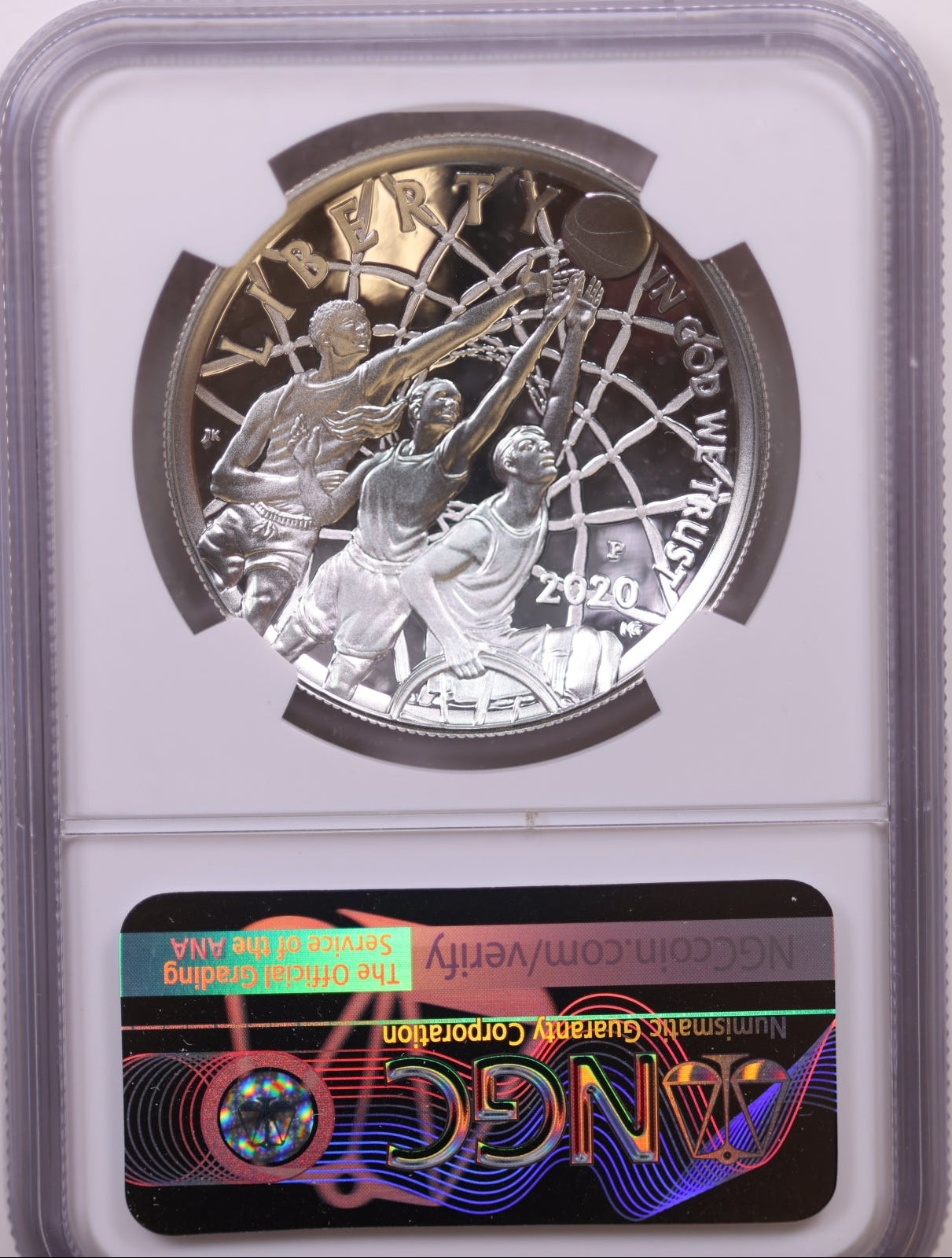 2020-P $1 Basketball HoF, NGC PF 70 Ultra Cameo, Store #GMC325