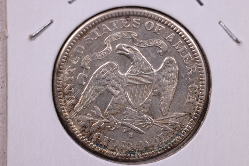 1876-S Seated Liberty Quarter, Mint State., Uncirculated Coin., Store