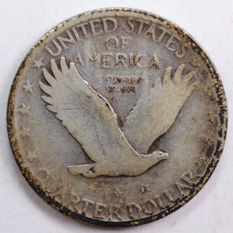 1927-S Standing Liberty Quarter, Very Good Circulated Coin, Store