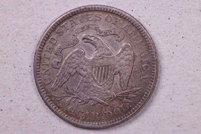 1877 Seated Liberty Quarter, About Uncirculated Coin., Store