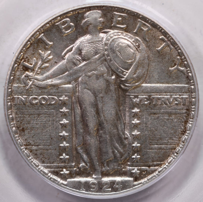 1924 Standing Liberty Quarter, PCGS AU-50, Nice Eye Appeal, Store Sale