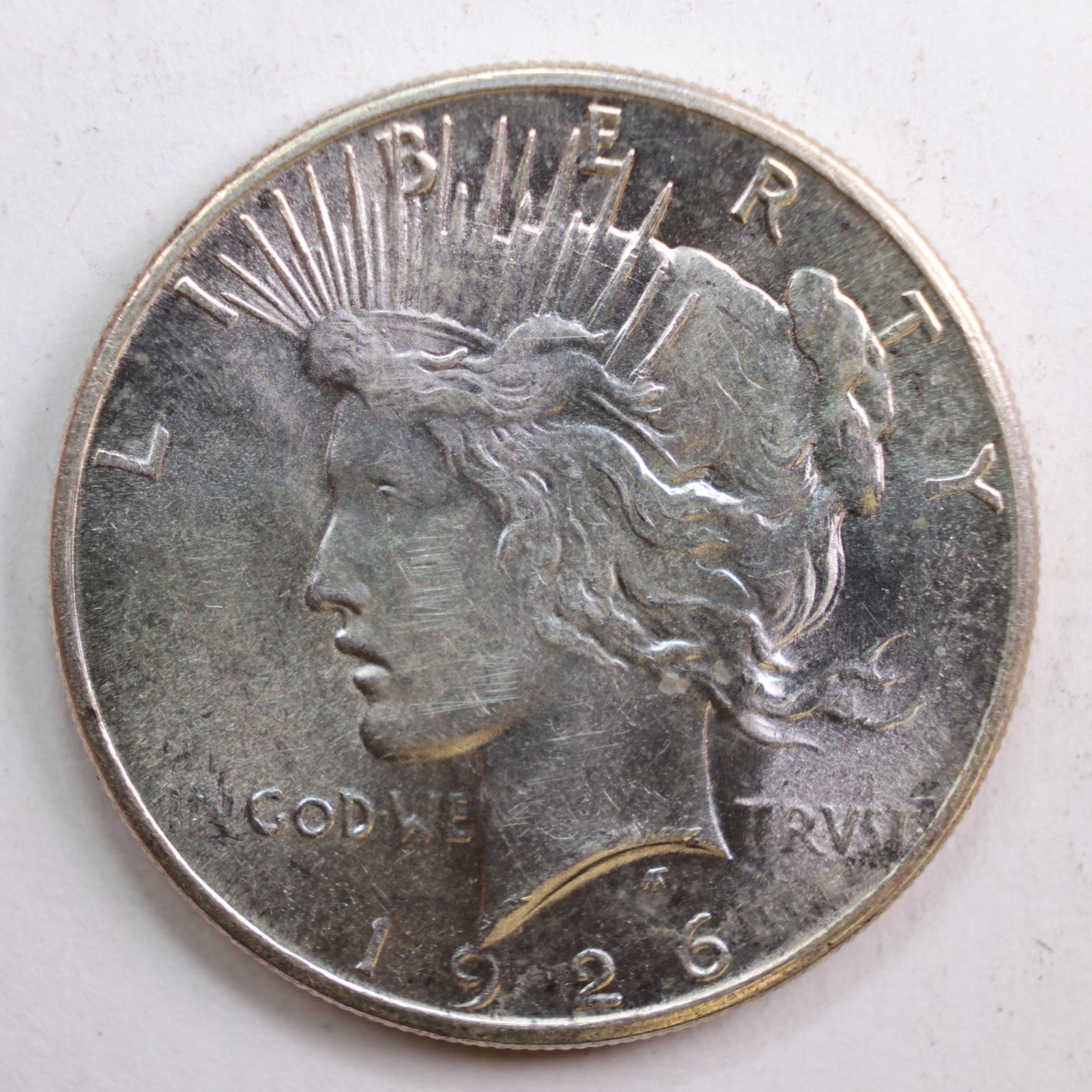 1926-S Peace Dollar, Mint State Uncirculated Coin, Store #DR0840