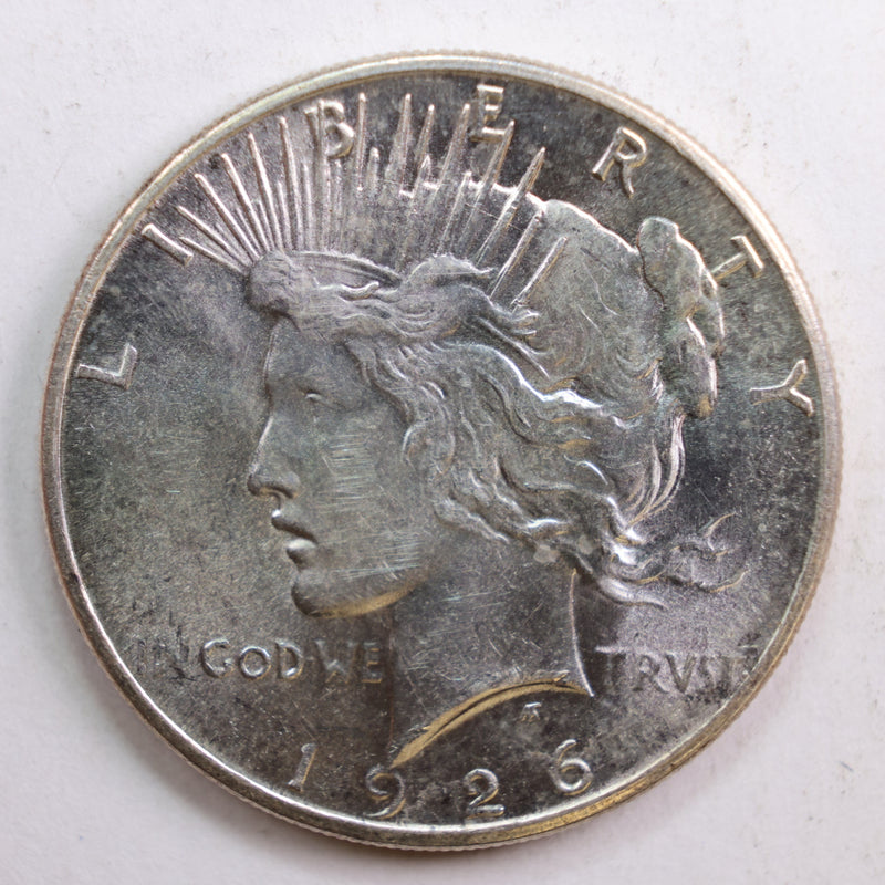 1926-S Peace Dollar, Mint State Uncirculated Coin, Store