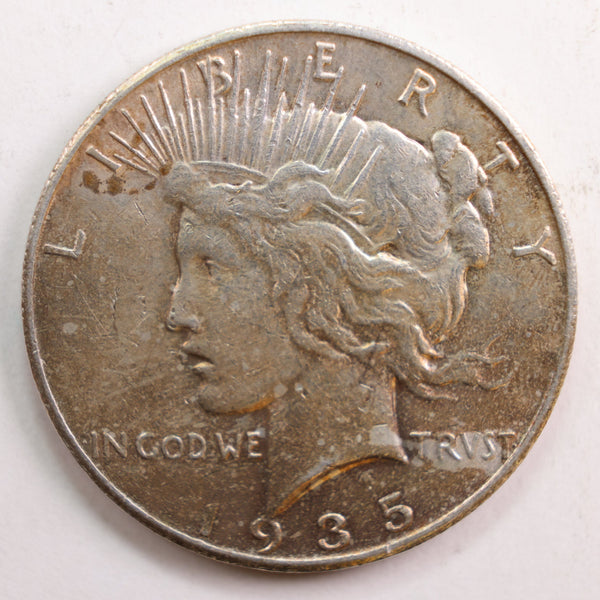 1935-S Peace Dollar, About Uncirculated Coin, Store Sale #DR0841