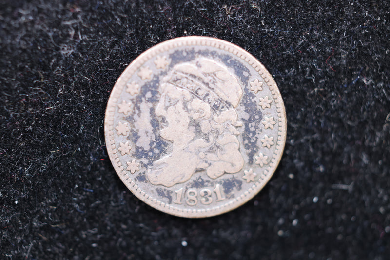 1831 Cap Bust Half Dime., Circulated Coin. Large Affordable Sale