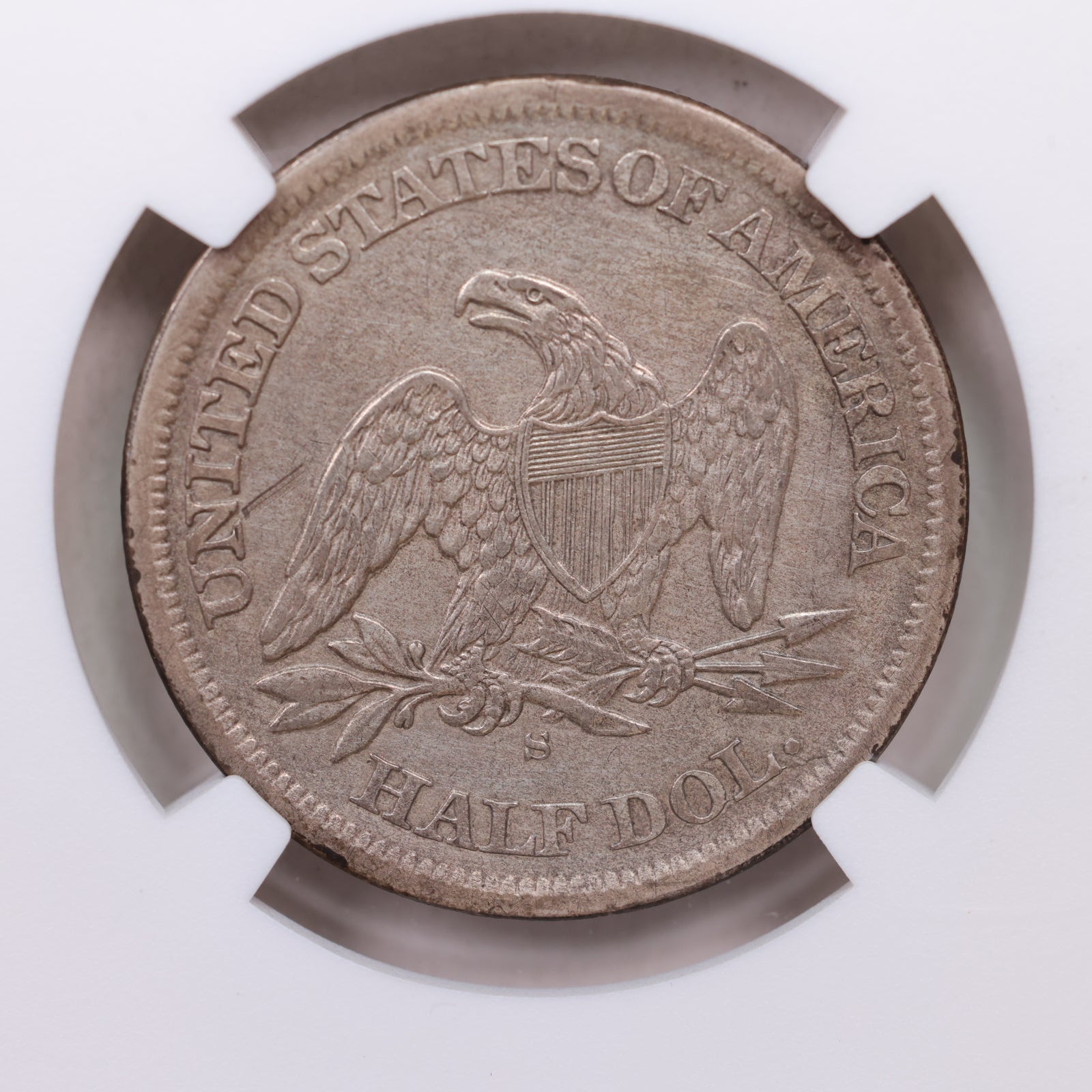 1864-S Seated Liberty Half Dollar.,  NGC X.F, Cleaned, Affordable Coin Store Sale #HR074