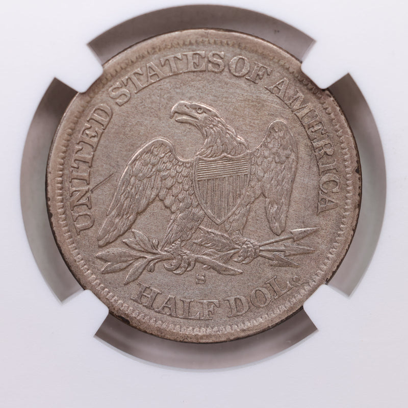 1864-S Seated Liberty Half Dollar.,  NGC X.F, Cleaned, Affordable Coin Store Sale