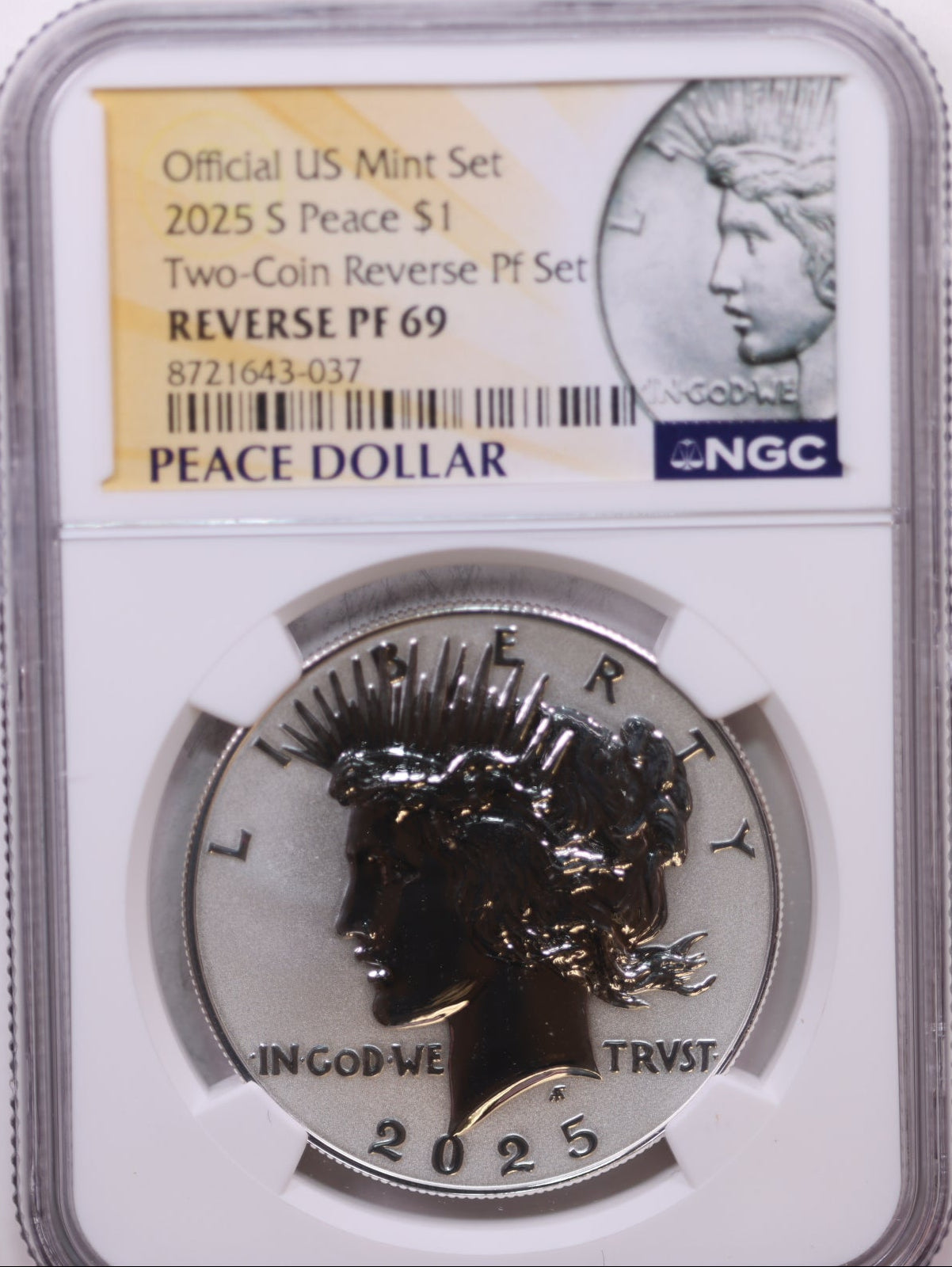 2025-S $1 Peace, NGC Reverse PF 70, Store #GMC337