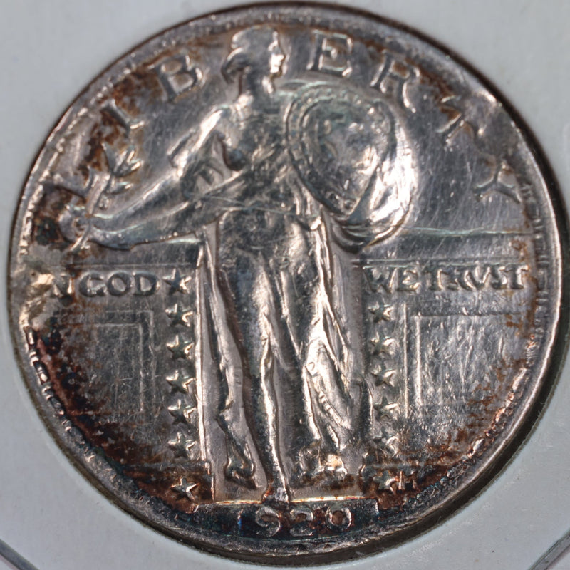1920 Standing Liberty Quarter, Abt Uncirculated Coin, Store