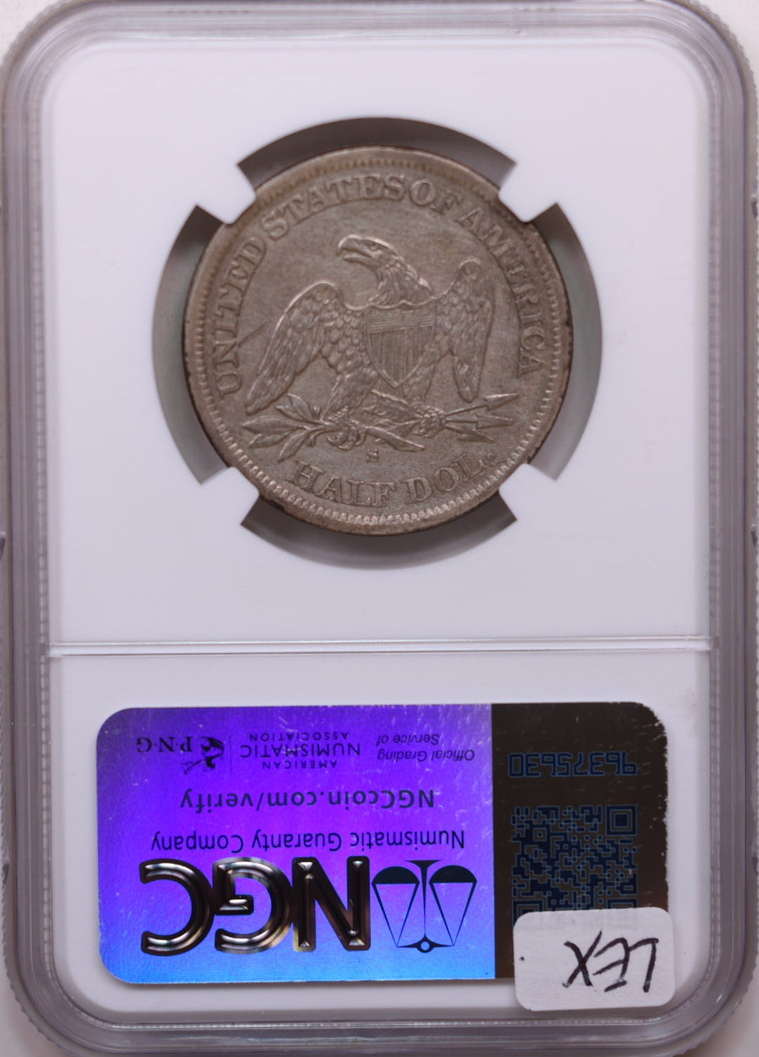 1864-S Seated Liberty Half Dollar.,  NGC X.F, Cleaned, Affordable Coin Store Sale #HR074