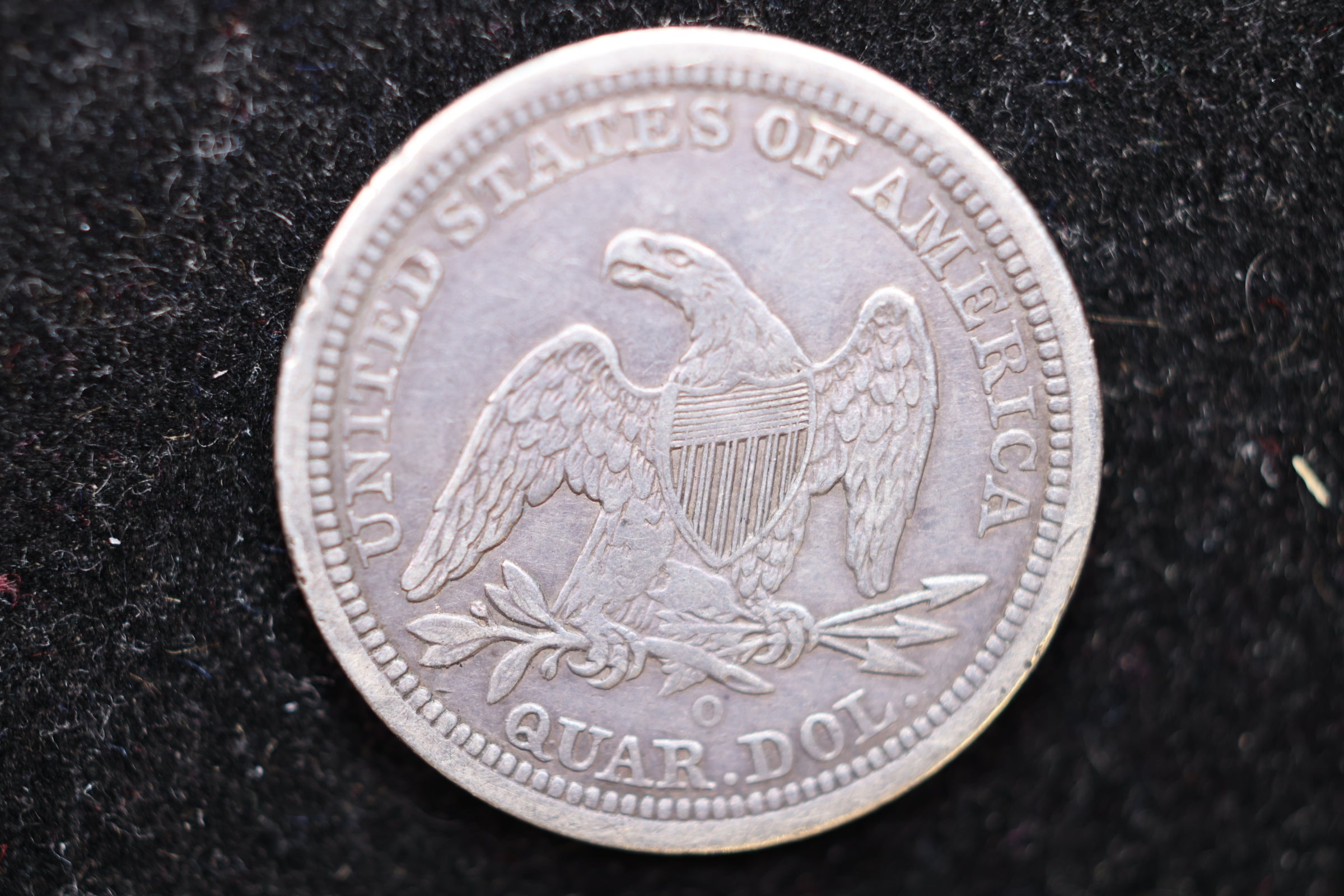 1841-O Seated Liberty Quarter., Circulated Coin. Large Affordable Sale #02128