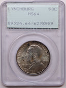 1936 Lynchburg, VA, Silver Half Dollar Commemorative, PCGS MS-64., Store