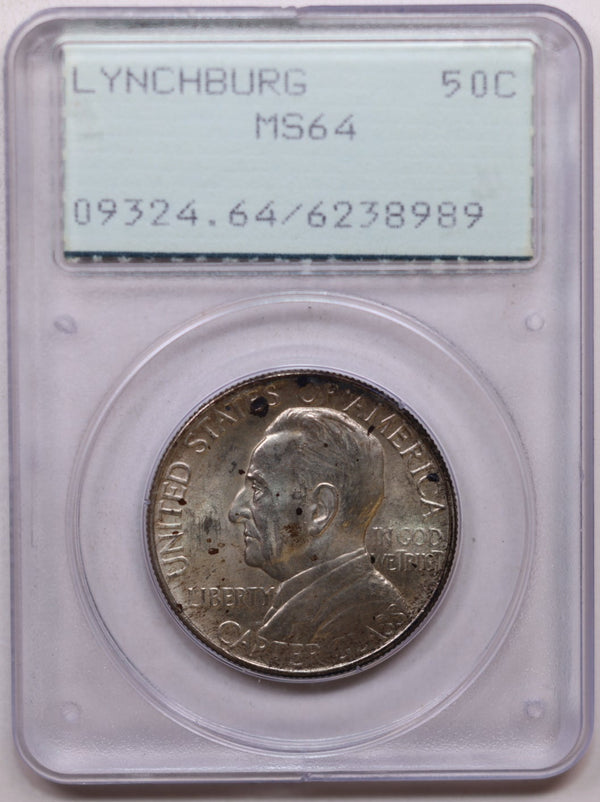 1936 Lynchburg, VA, Silver Half Dollar Commemorative, PCGS MS-64., Store #GEC0050.