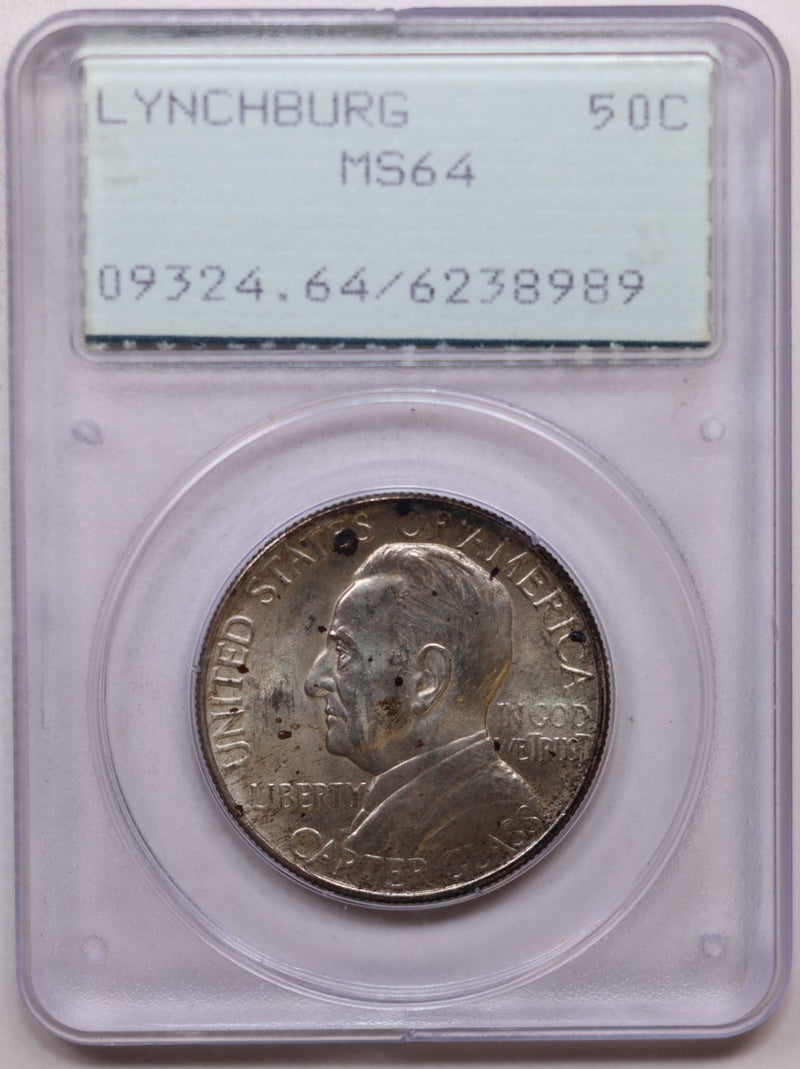 1936 Lynchburg, VA, Silver Half Dollar Commemorative, PCGS MS-64., Store