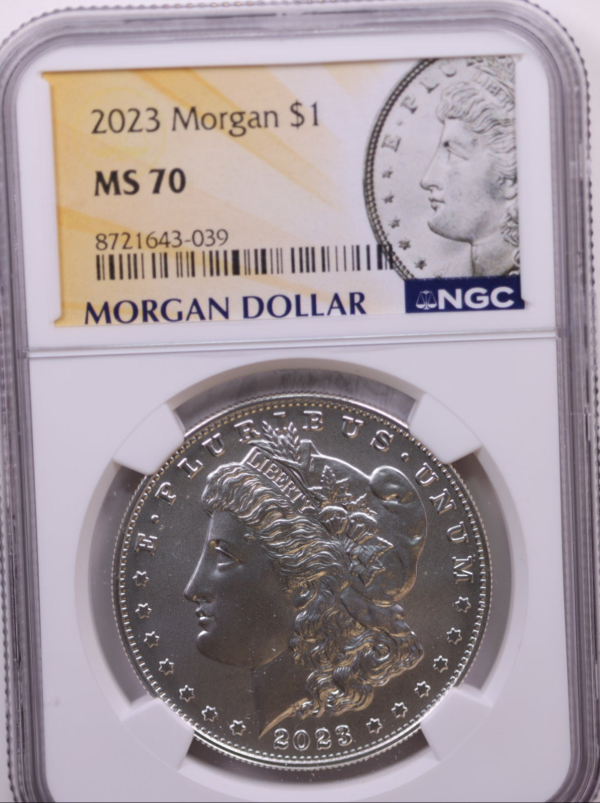 2023 $1 Morgan, NGC MS 70, Store #GMC339