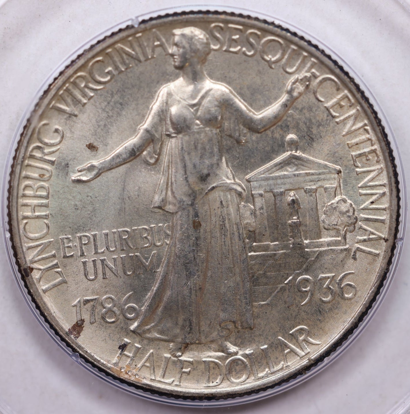 1936 Lynchburg, VA, Silver Half Dollar Commemorative, PCGS MS-64., Store #GEC0050.