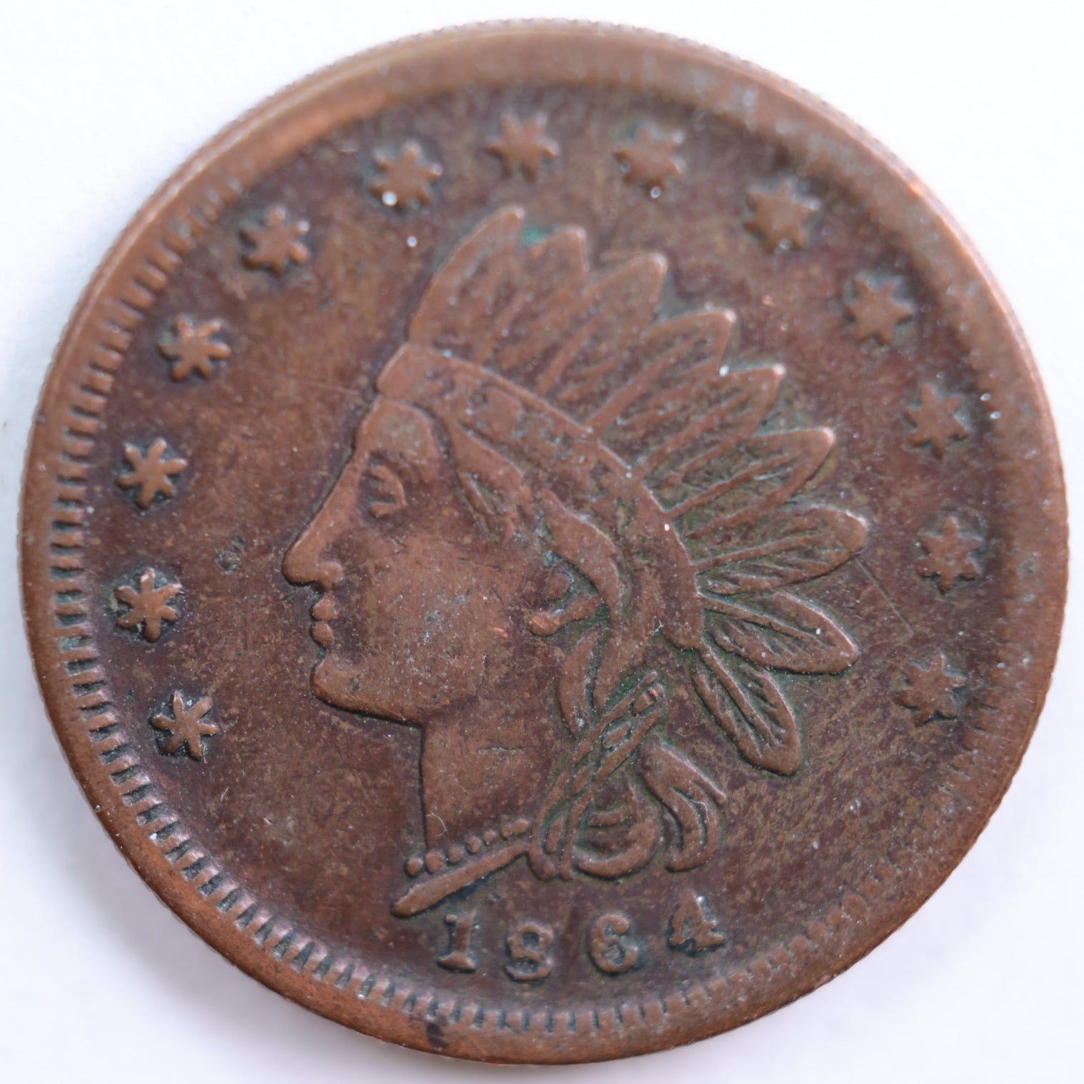 1861-64 Civil War Store Card, J. Durst, Very Fine Circulated Coin, Store #CN001