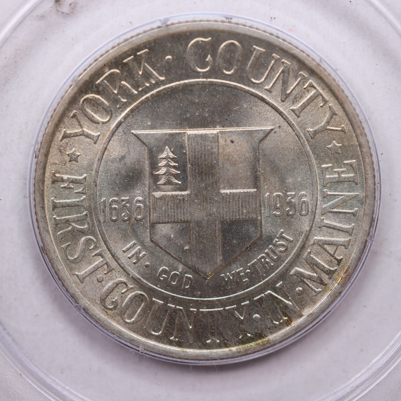 1936 York, PA, Silver Half Dollar Commemorative, PCGS MS-65, CAC., Store