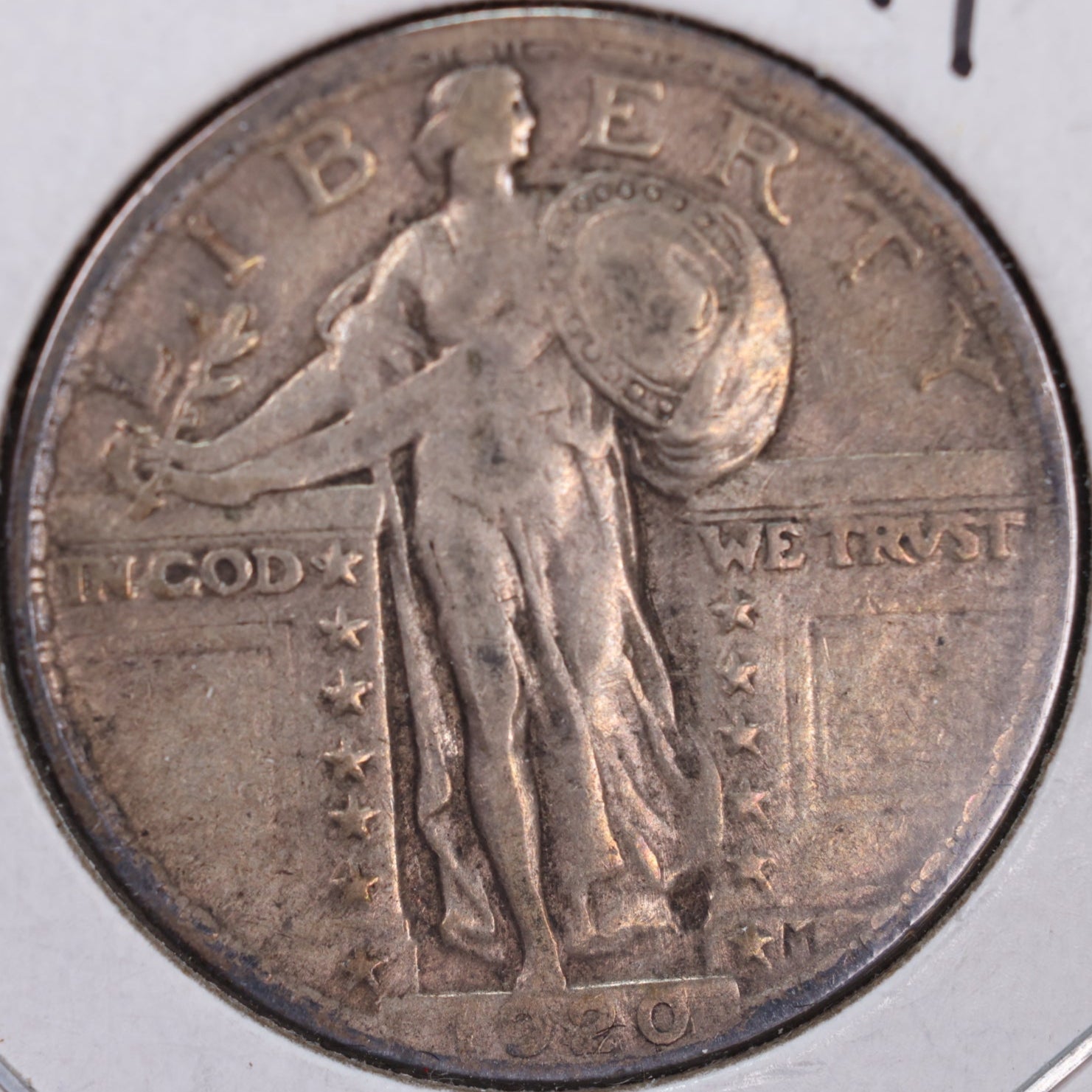 1920 Standing Liberty Silver Quarter, Very Fine Circulated Coin, Store #QR0052