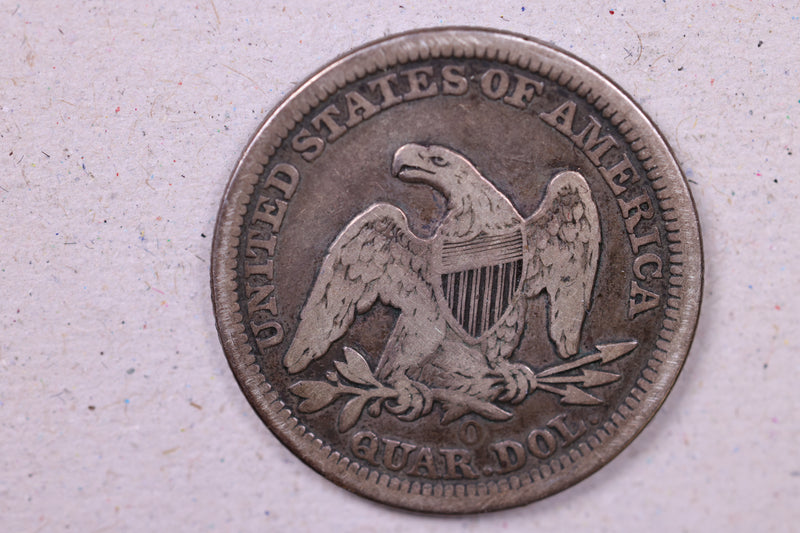 1857-O Seated Liberty Quarter., Very Fine Circulated Coin., Store