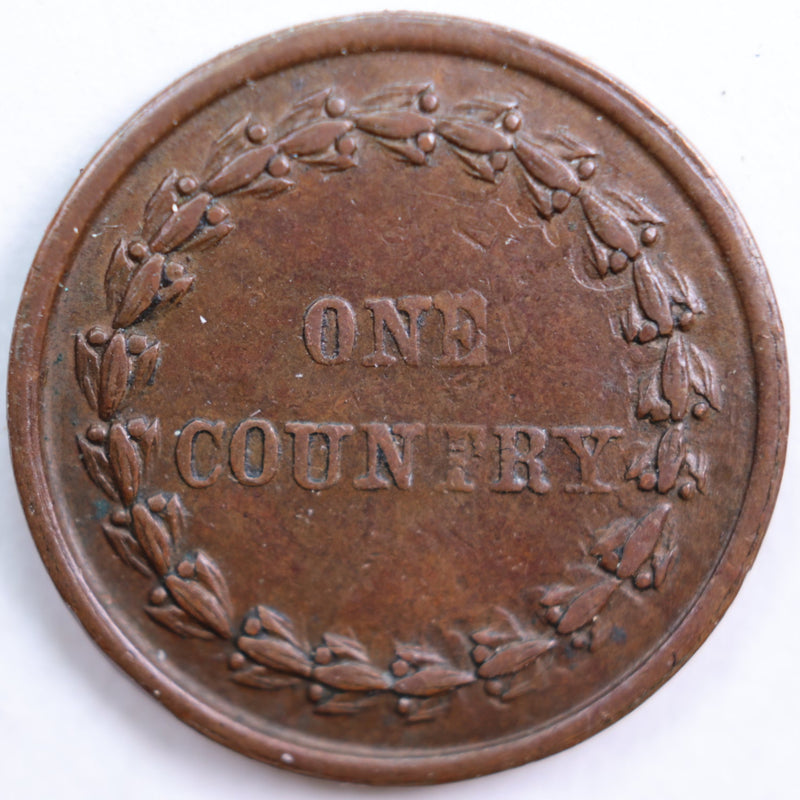 1861-64 Civil War Patriotic Token, Abt Uncirculated Coin, Store
