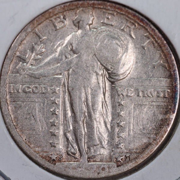 1920-S Standing Liberty Quarter, Fine Circulated Coin, Store #QR0060