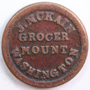 1861-64 Civil War Store Card, MCKAIN Grocer, Very Fine Circulated Coin, Store
