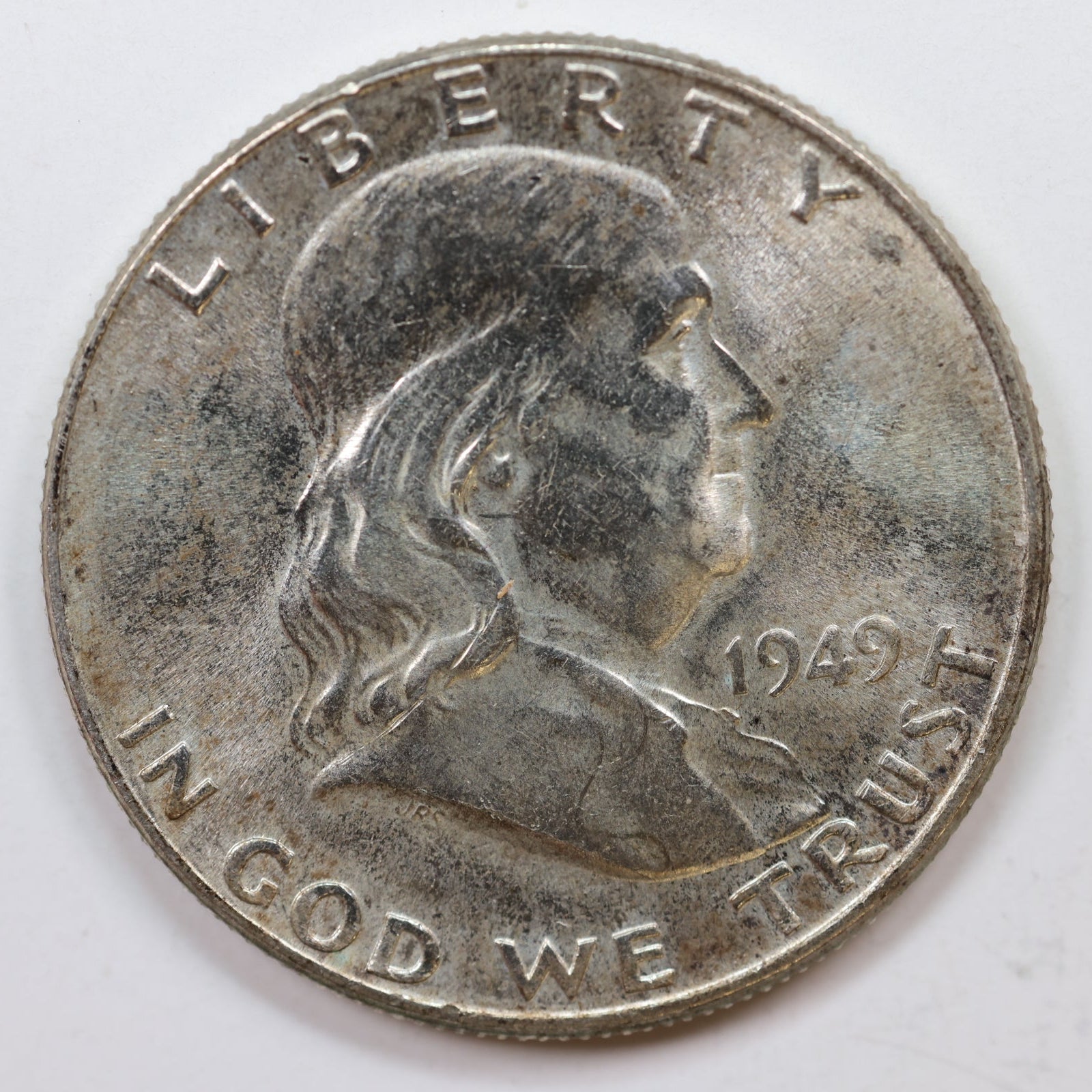1949 Franklin Half Dollar, Mint State Uncirculated Coin, Store #HR1172