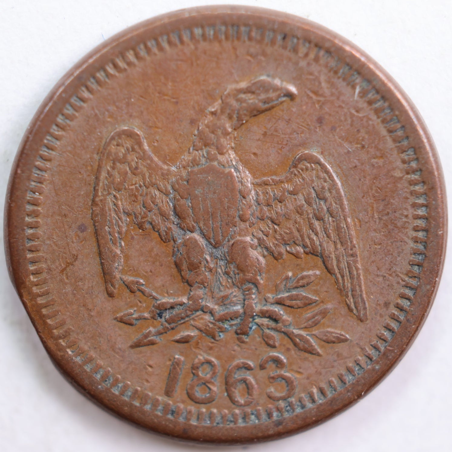 1861-64 Civil War Store Card, PH CARPELES, Very Fine Circulated Coin, Store #CN012