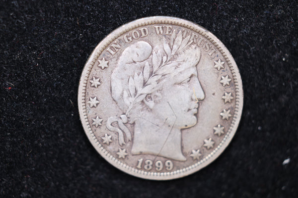 1899 Barber Half Dollar., Circulated Coin. Large Affordable Sale #02142