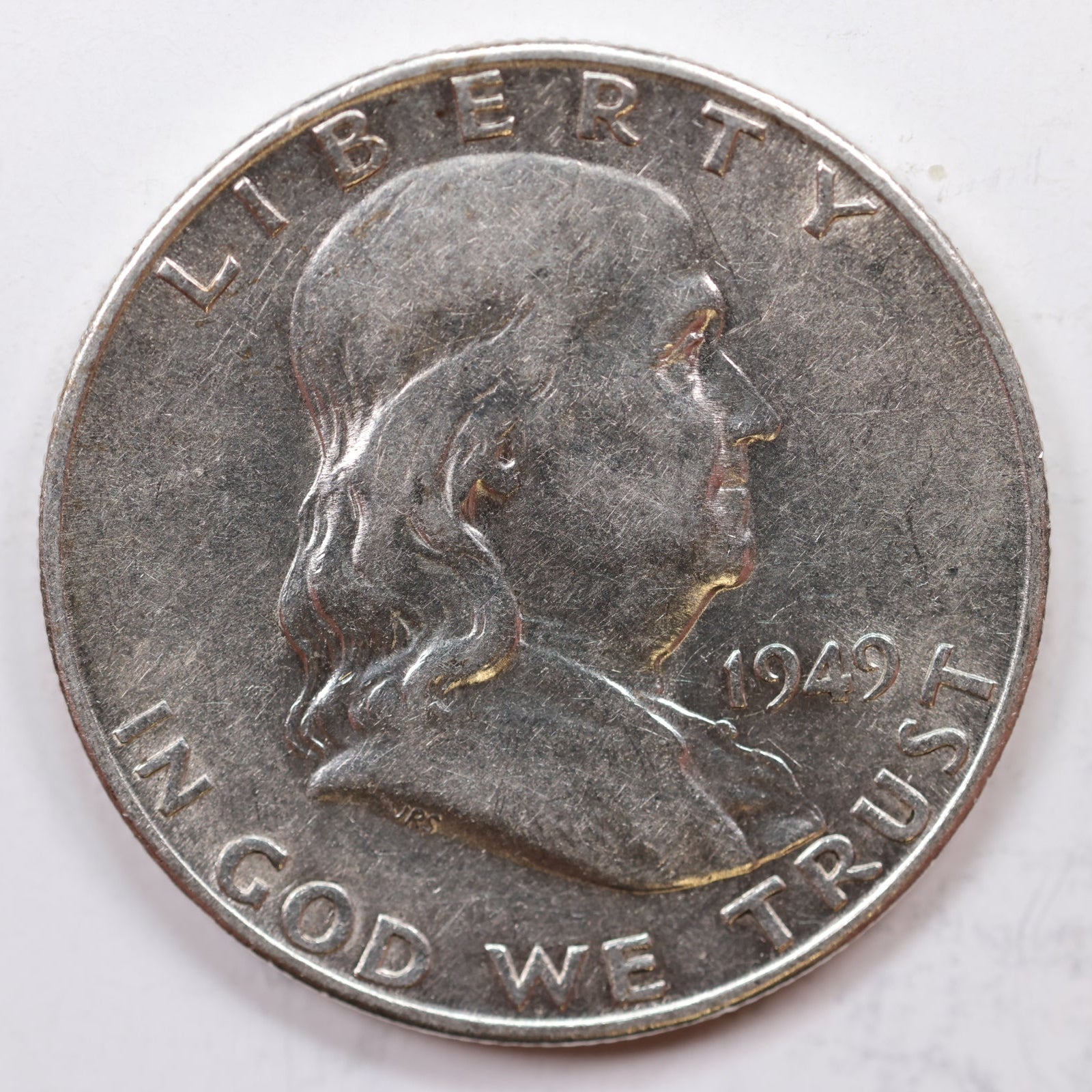 1949-S Franklin Half Dollar, Mint State Uncirculated Coin, Store #HR1174